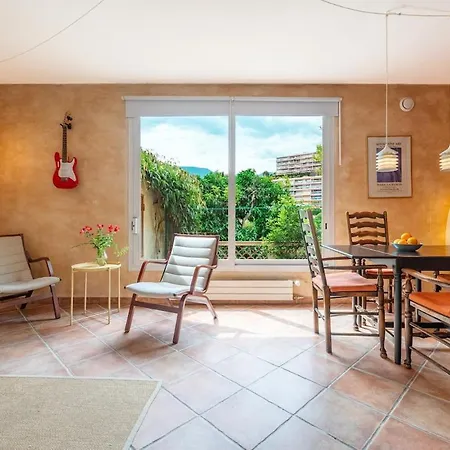 Val De Menton, 3 Pieces Atypique, Jardin Et Terrasse A 7 Minutes A Pied Du Centre Μεντόν